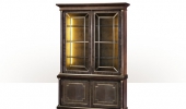 A platinum sycamore bookcase or display cabinet