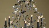 Bronze vine chandelier