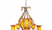 Gold chandelier