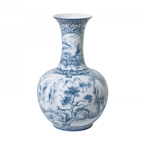 Blue Arcadian Vase