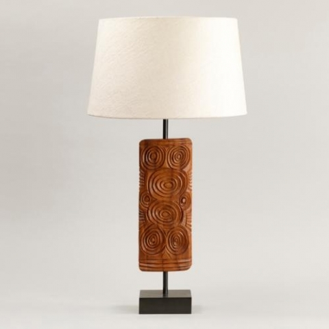 Ashanti Wooden Table Lamp